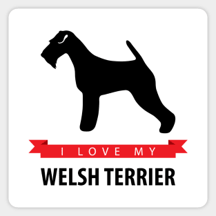 I Love My Welsh Terrier Sticker